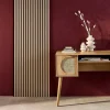 Sweeek Panneau Tasseau Bois<Set de 2 panneaux muraux acoustiques décoratifs en feutrine et MDF chêne 60x120cm - Kyoto