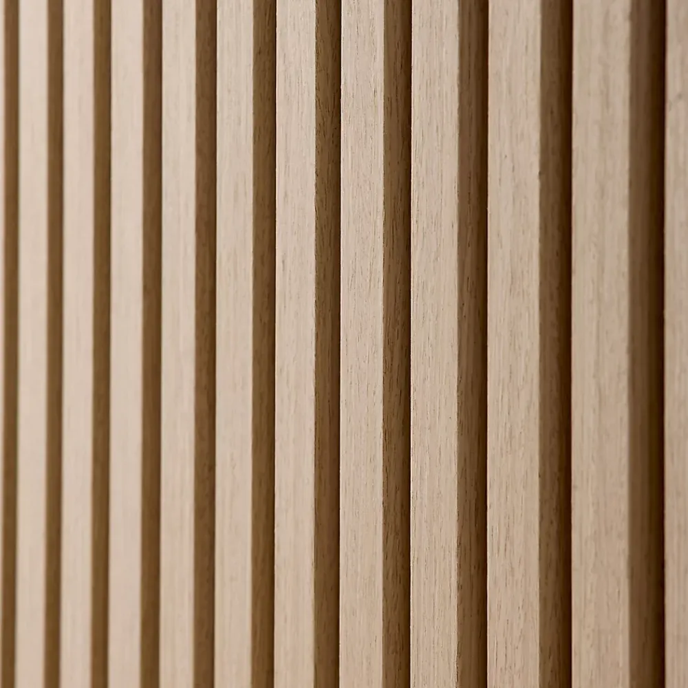 Sweeek Panneau Tasseau Bois<Set de 2 panneaux muraux acoustiques décoratifs en feutrine et MDF chêne 60x120cm - Kyoto