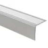 Floordirekt Seuil d'escalier Integral, Forme: L 35 x 30 mm Longueur: 90 cm, Auto-adhésif, Argent- Profilé De Rénovation De Marche