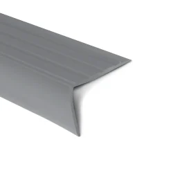 Floordirekt Profilé De Rénovation De Marche<Seuil d'escalier Michigan PVC 45 x 42 mm Gris Longueur: 100 cm
