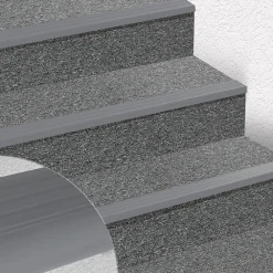Floordirekt Profilé De Rénovation De Marche<Seuil d'escalier Michigan PVC 45 x 42 mm Gris Longueur: 120 cm
