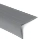 Floordirekt Nez De Marche|Nez De Marche<Seuil d'escalier Toronto PVC Montage avec ou sans perçage 40 x 25 mm Gris Longueur: 100 cm