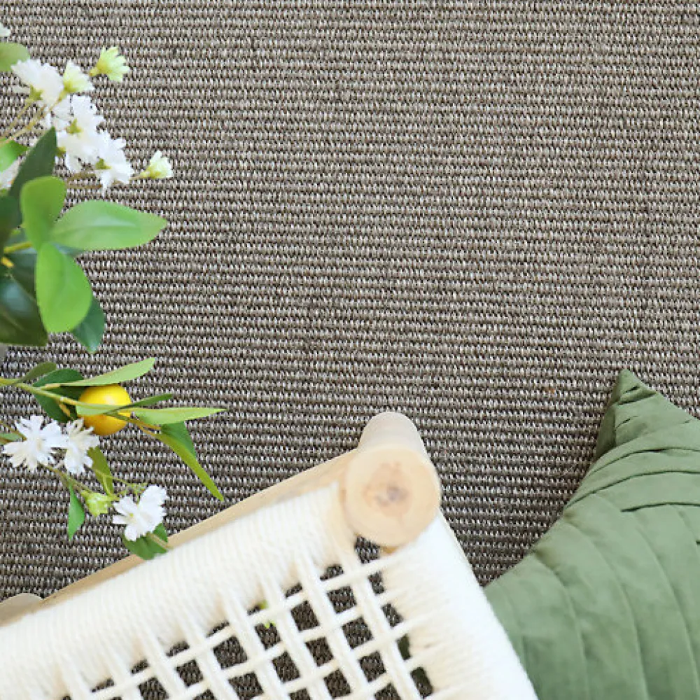 Décoweb Sisal Et Jonc De Mer|Sisal Et Jonc De Mer<Sisal haut de gamme usage intensif - Terralys - Argile - Rouleau de 4m x 17m