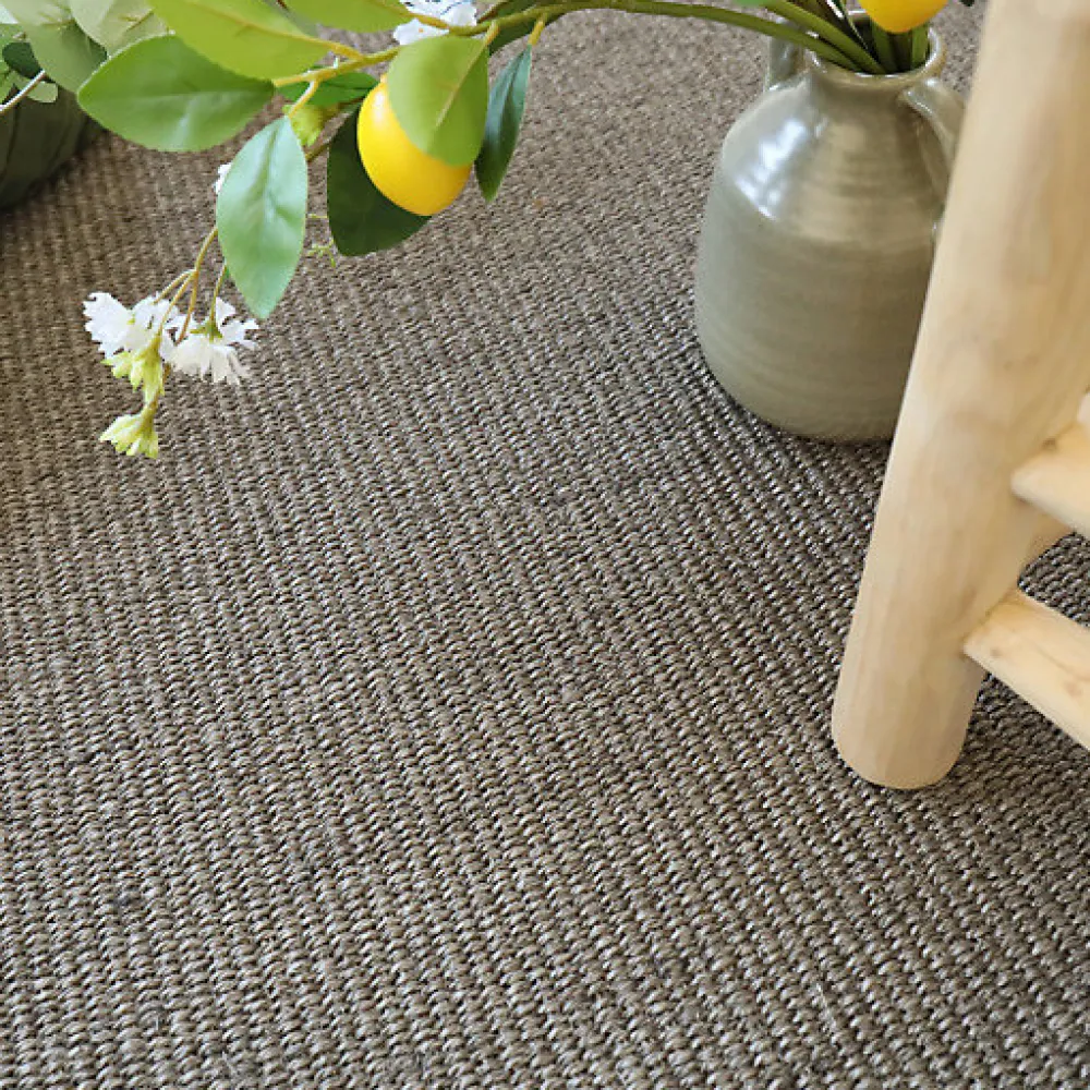 Décoweb Sisal Et Jonc De Mer|Sisal Et Jonc De Mer<Sisal haut de gamme usage intensif - Terralys - Argile - Rouleau de 4m x 17m