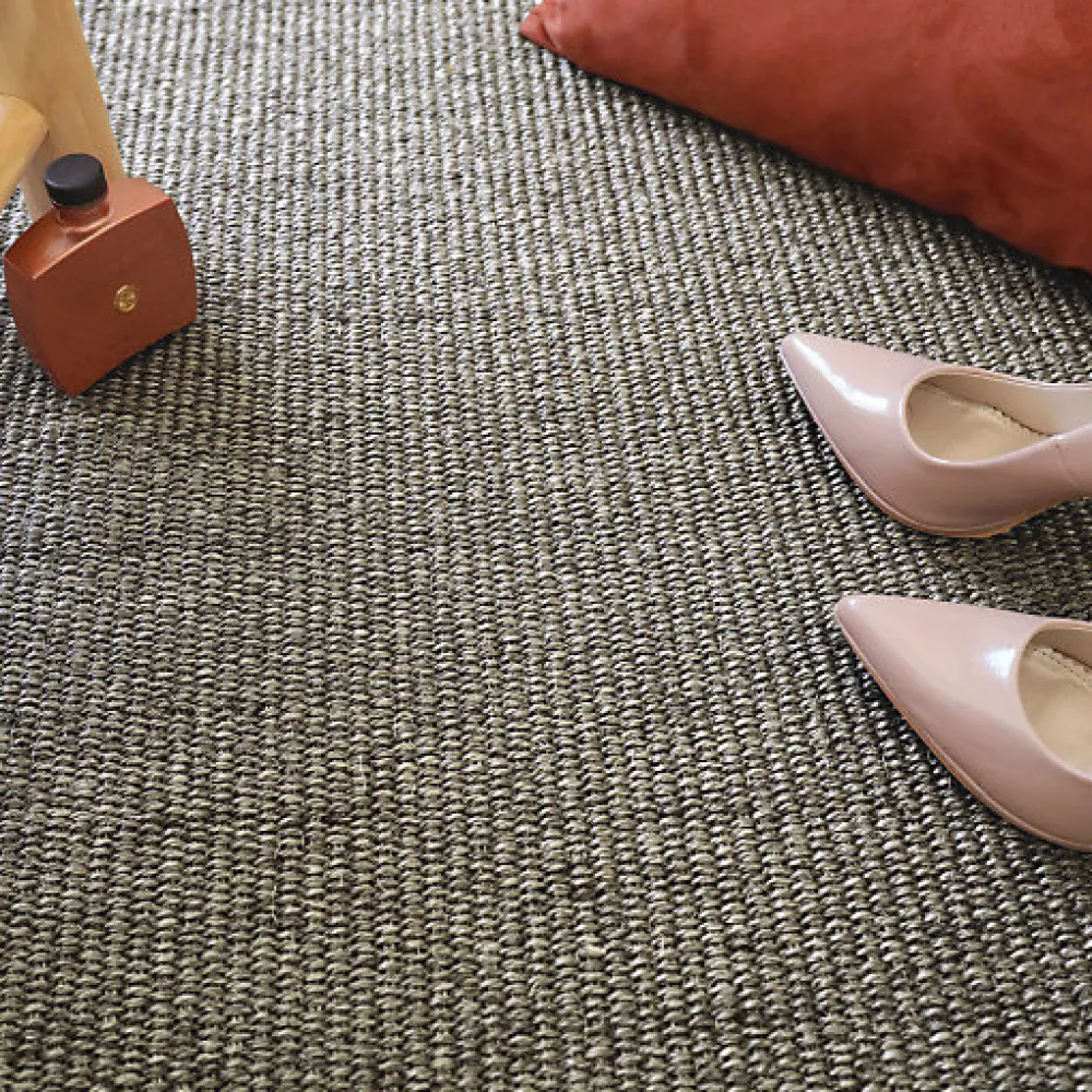 Décoweb Sisal Et Jonc De Mer|Sisal Et Jonc De Mer<Sisal haut de gamme usage intensif - Terralys - Argile - Rouleau de 4m x 17m