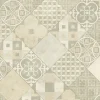 Tarkett Sol PVC - Carreaux Art Déco - Crème et gris - Echantillon 15 x 20 cm- Lino Sol Vinyle Pvc