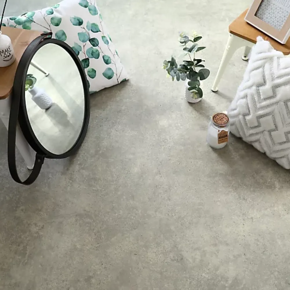 Tarkett Sol PVC Best - Effet Béton Gris - Rouleau de 1m x 5m- Lino Sol Vinyle Pvc