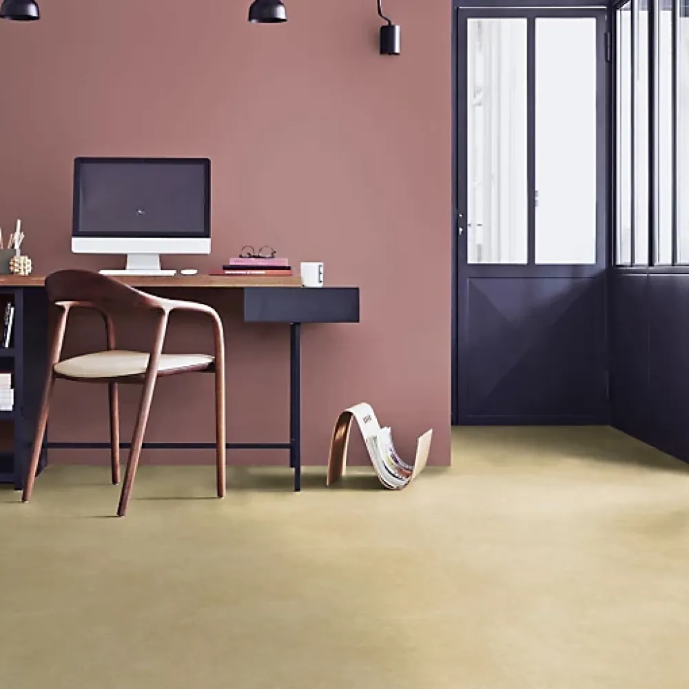 Tarkett Sol PVC Best - Effet Béton Beige - Rouleau de 4m x 5m- Lino Sol Vinyle Pvc