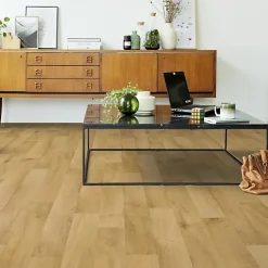 Tarkett Sol PVC Best - Imitation parquet Hêtre Brun Clair - Rouleau de 3m x 5m- Lino Sol Vinyle Pvc
