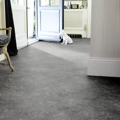 Tarkett Lino Sol Vinyle Pvc<Sol PVC Best - Motif Granit Noir Argenté - Echantillon 15 x 20 cm