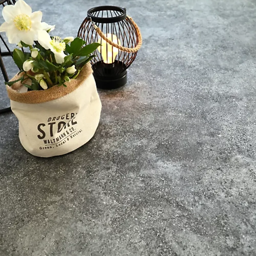 Tarkett Lino Sol Vinyle Pvc<Sol PVC Best - Motif Granit Noir Argenté - Rouleau de 3m x 4m