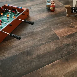 Tarkett Sol PVC effet parquet Chêne Brun Foncé - Rouleau de 2m x 6m- Lino Sol Vinyle Pvc