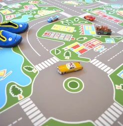Tarkett Lino Sol Vinyle Pvc<Sol PVC pour enfants - Rues de la ville verte - Rouleau de 3m x 3m
