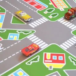 Tarkett Lino Sol Vinyle Pvc<Sol PVC pour enfants - Rues de la ville verte - Rouleau de 3m x 3m