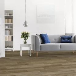 Décoweb Lino Sol Vinyle Pvc<Sol PVC textile Aspect parquet chêne brun - Rouleau de 4m x 5m