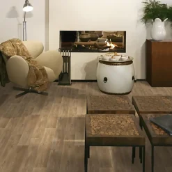 Décoweb Sol PVC Textile Aspect parquet chêne naturel - Rouleau de 3m x 5m- Lino Sol Vinyle Pvc