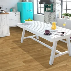Décoweb Sol PVC Textile Aspect parquet chêne naturel - Rouleau de 3m x 5m- Lino Sol Vinyle Pvc