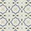 Décoweb Lino Sol Vinyle Pvc<Sol PVC Textile motif carreaux de ciment Bleu et gris - Echantillon 15 x 20 cm