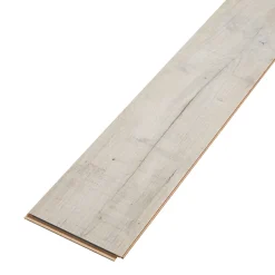 GoodHome Sol stratifié à clipser Brisbane coloris naturel 8 mm - l.129 x l.19.4 cm- Sol Stratifié
