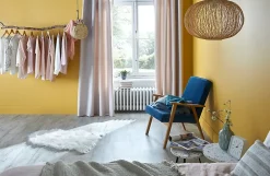GoodHome Sol stratifié à clipser Brisbane coloris naturel 8 mm - l.129 x l.19.4 cm- Sol Stratifié