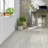 GoodHome Sol Stratifié<Sol stratifié à clipser Newlyn chêne polaire gris L.138 x l.24.4 cm x Ep.10 mm