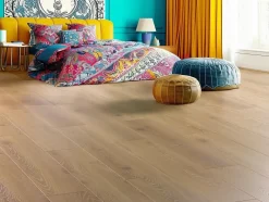 Homflor Sol stratifié Alicante , passage extrême AC6, effet chêne miel, L.128,6 cm x l.21,4 cm x ép.10 mm, résistant à l'eau- Sol Stratifié