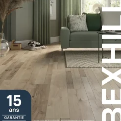 GoodHome Sol Stratifié<Sol stratifié Bexhill , passage élevé AC4, effet chêne, L.138,3 cm x l.19,3 cm x ép.8 mm