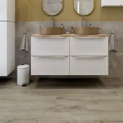 GoodHome Sol Stratifié<Sol stratifié Cleobury , passage intense AC5, effet chêne, L.126,1 cm x l.19,2 cm x ép.10 mm, résistant à l'eau