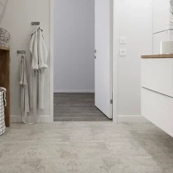 GoodHome Sol stratifié clipsable Elstree aspect pierre naturelle 8 mm compatible pièces humides- Sol Stratifié