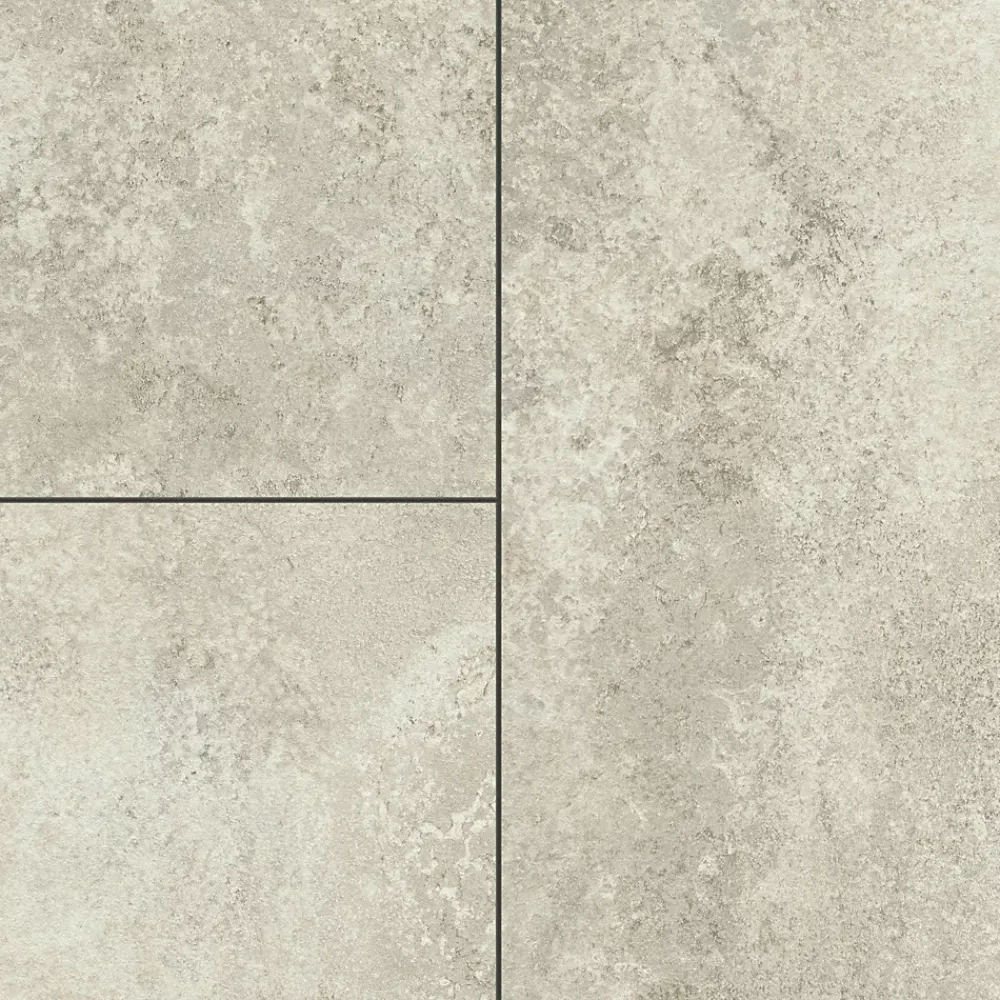 GoodHome Sol stratifié clipsable Elstree aspect pierre naturelle 8 mm compatible pièces humides- Sol Stratifié