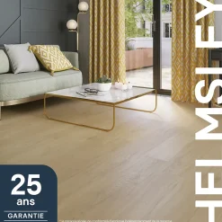 GoodHome Sol Stratifié<Sol stratifié clipsable Helmsley chêne coloris naturel 12 mm