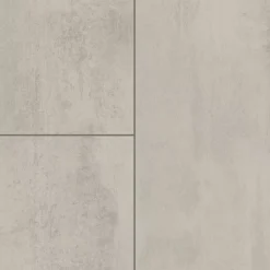 GoodHome Sol stratifié clipsable Konkrete aspect béton gris 8 mm compatible pièces humides- Sol Stratifié