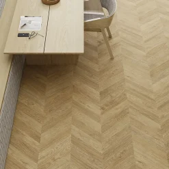GoodHome Sol stratifié clipsable Leyton chêne naturel 10 mm- Sol Stratifié