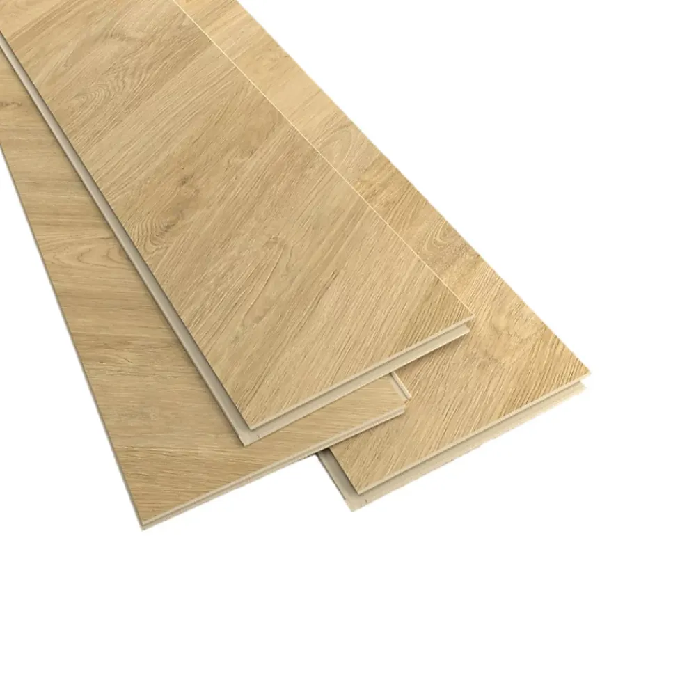 GoodHome Sol stratifié clipsable Leyton chêne naturel 10 mm- Sol Stratifié