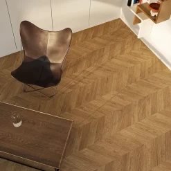 GoodHome Sol stratifié clipsable Leyton chêne blond 10 mm- Sol Stratifié