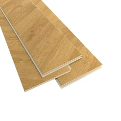 GoodHome Sol stratifié clipsable Leyton chêne blond 10 mm- Sol Stratifié