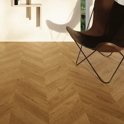 GoodHome Sol stratifié clipsable Leyton chêne blond 10 mm- Sol Stratifié