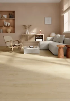 GoodHome Sol Stratifié<Sol stratifié Collville , passage intense AC5, effet chêne, L.129 cm x l.19,3 cm x ép.8 mm, résistant à l'eau