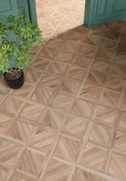 GoodHome Sol stratifié Davenant , passage intense AC5, effet chêne, L.120 cm x l.40 cm x ép.10 mm, résistant à l'eau- Sol Stratifié