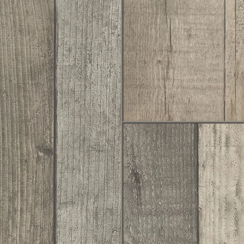 Colours Sol Stratifié<Sol stratifié Dunwich décor chêne gris L. 128,6 x l. 28,2 cm x Ep. 8 mm GoodHome