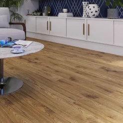 GoodHome Sol Stratifié<Sol stratifié Hickory , passage intense AC5, effet bois Hickory miel, L.138,3 cm x l.15,9 cm x ép.8 mm