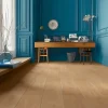 Homflor Sol stratifié Hickory yellowstone , passage extrême AC6, effet bois Hickory blond, L.128,6 cm x l.21,4 cm x ép.10 mm, résistant à l'eau- Sol Stratifié