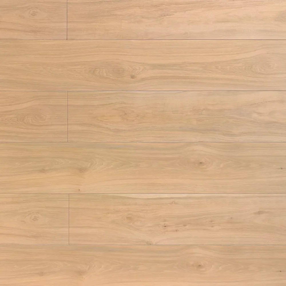Homflor Sol stratifié Hickory yellowstone , passage extrême AC6, effet bois Hickory blond, L.128,6 cm x l.21,4 cm x ép.10 mm, résistant à l'eau- Sol Stratifié