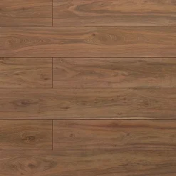 Homflor Sol stratifié Hicory carya , passage extrême AC6, effet bois Hickory brun, L.128,6 cm x l.21,4 cm x ép.10 mm, résistant à l'eau- Sol Stratifié