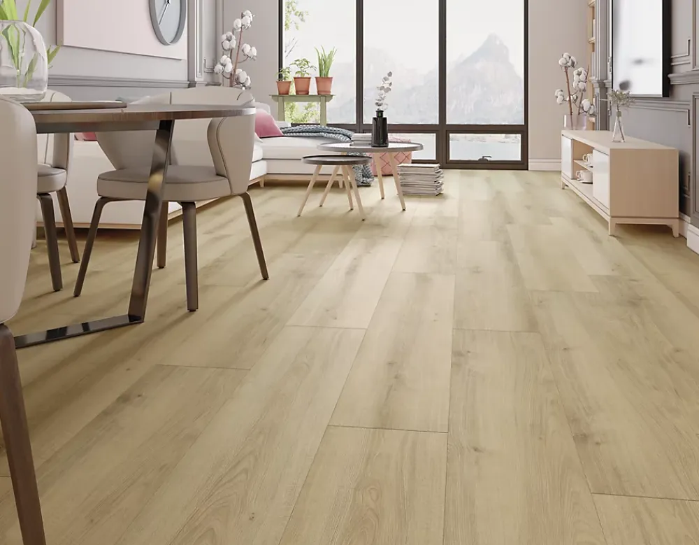 GoodHome Sol Stratifié<Sol stratifié Ledbury aspect chêne 10mm - 128 cm x l.28 cm