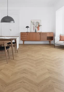 GoodHome Sol Stratifié<Sol stratifié Leyton , passage intense AC5, effet chêne, L.133 cm x l.32,2 cm x ép.10 mm, résistant à l'eau