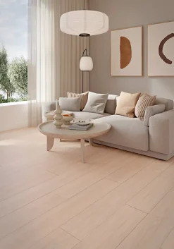 GoodHome Sol Stratifié<Sol stratifié passage intense AC5, effet bois brut, L.129,2 cm x l.19,3 cm x ép.8 mm Bryce