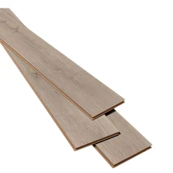 GoodHome Sol stratifié passage intense AC5, effet bois brut grisé, Cress II- Sol Stratifié