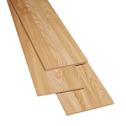 Sol stratifié 3-Strip, passage modéré AC3, effet chêne miel, L.129 cm x l.19,4 x cm ép.6 mm- Sol Stratifié