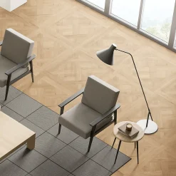 GoodHome Sol Stratifié<Sol stratifié Turnbull , passage intense AC5, effet chêne blond, L.120 cm x l.60 cm x ép.10 mm, résistant à l'eau